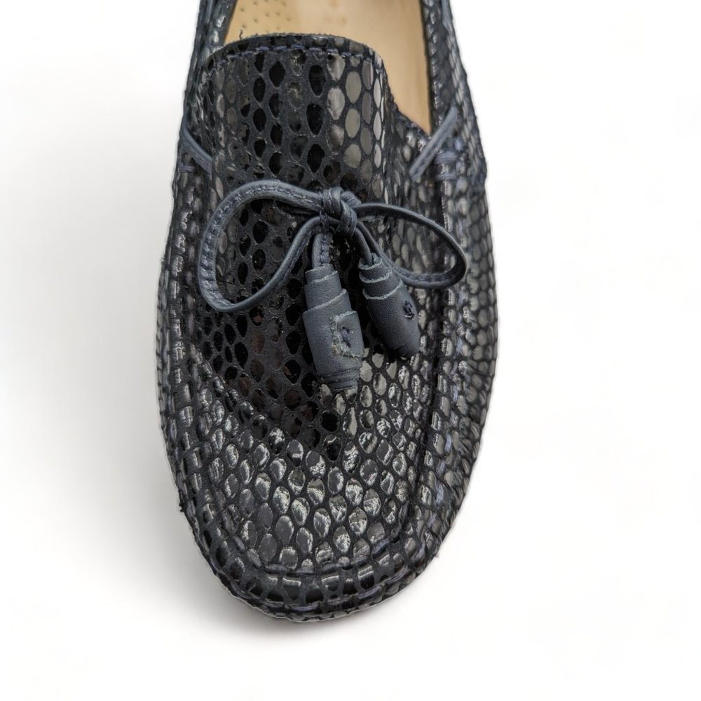 WIRTH 6.5M Mcassin Loafer Tassels Genuine Leather Black Arch Support Comfort - Picture 11 of 11